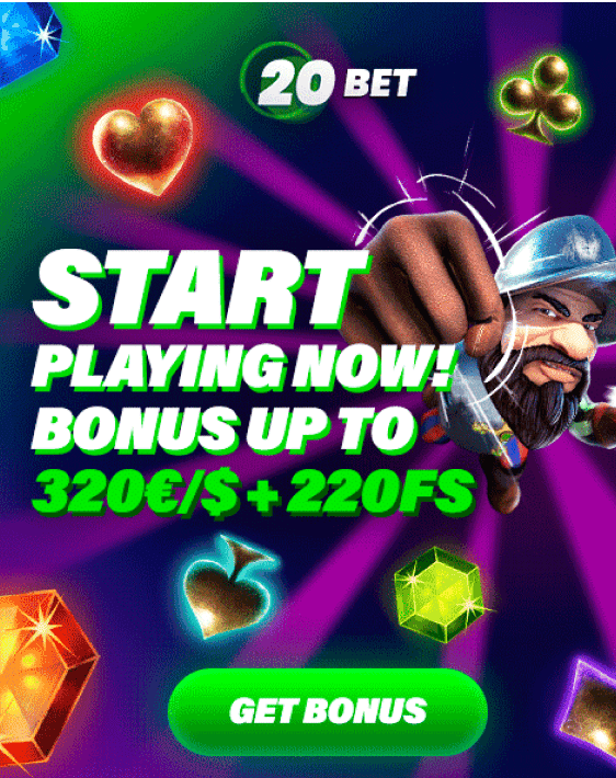 20bet Bonusy powitalne kasyna